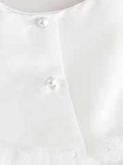 Weiß - Corsage Tulle Flower Girl Dress (3-16yrs) - Bild 8 von 8
