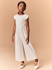 Cream Occasion Jumpsuit (3-16yrs) - Image 1 of 9