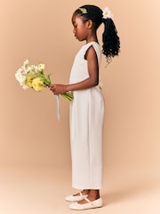 Cream Occasion Jumpsuit (3-16yrs) - Image 2 of 9