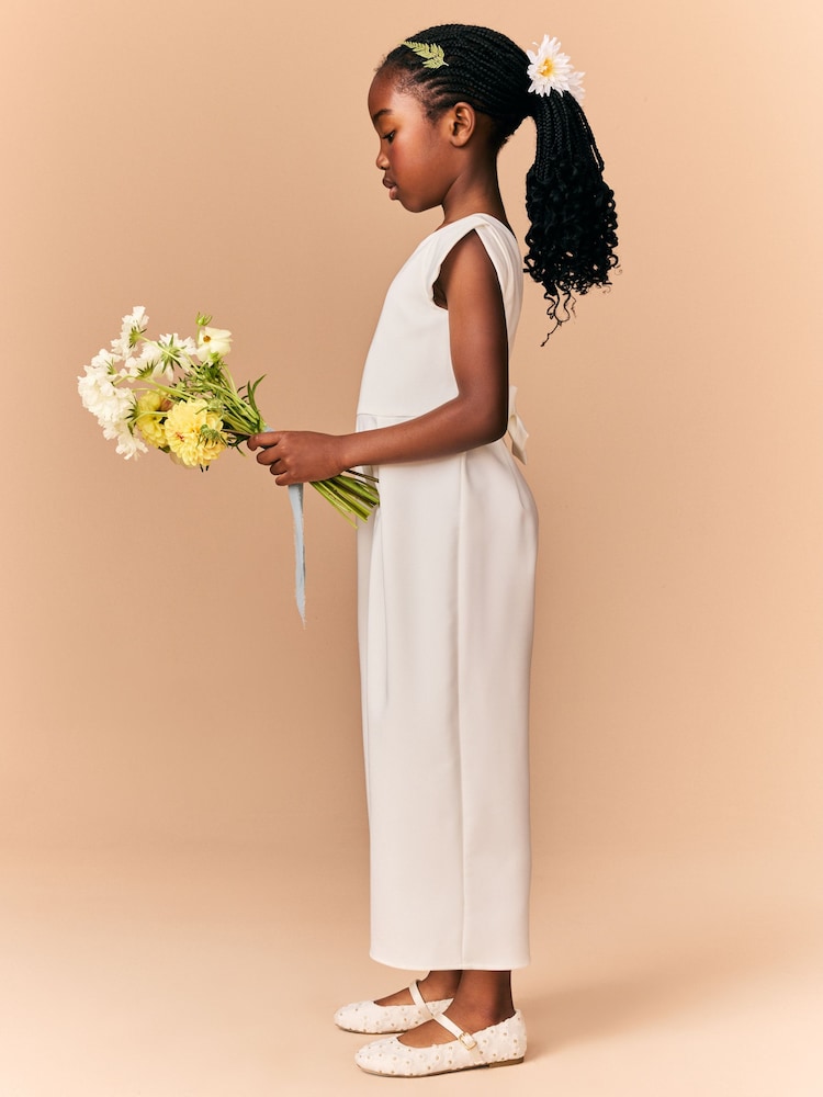 Cream Occasion Jumpsuit (3-16yrs) - Image 2 of 9