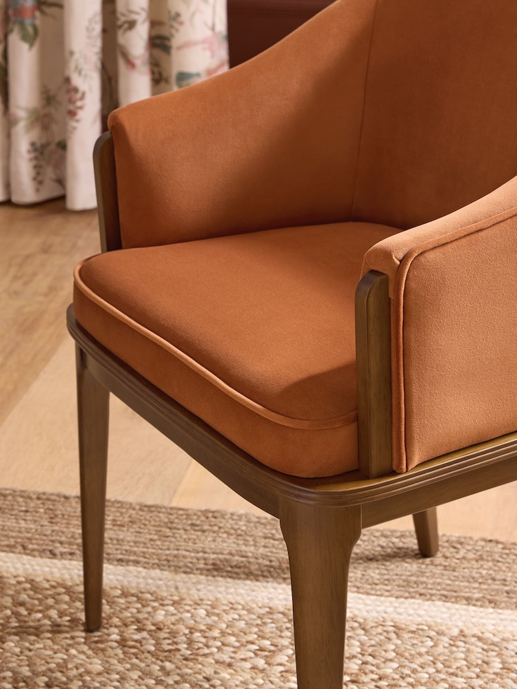 Laura Ashley Annaly Vevelt Terracotta Barcombe Dining Chair - Image 2 of 7 Laura Ashley Annaly Vevelt Terracotta Barcombe Dining Chair - Image 2 of 7