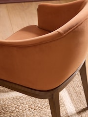 Laura Ashley Annaly Vevelt Terracotta Barcombe Dining Chair - Image 3 of 7