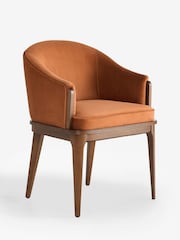 Laura Ashley Annaly Vevelt Terracotta Barcombe Dining Chair - Image 5 of 7