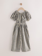 Monochrome Stripe Cut Out Jumpsuit (3-16yrs) - Image 7 of 9