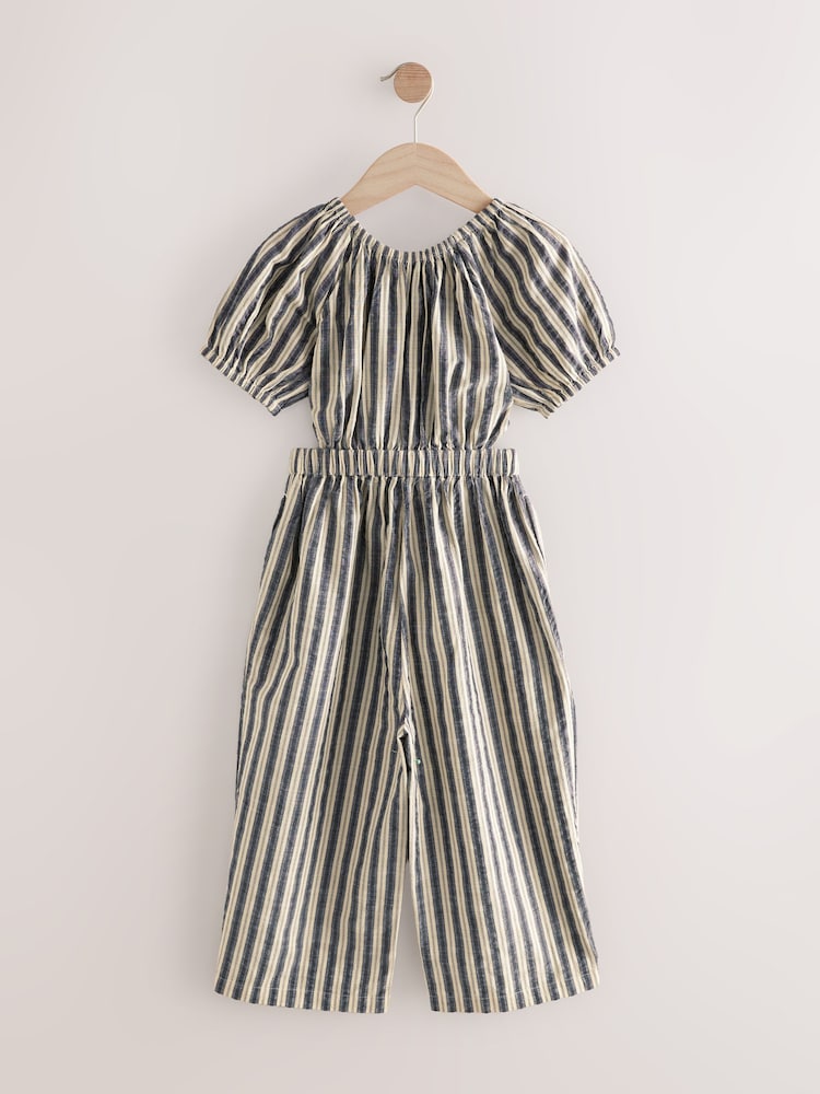 Monochrome Stripe Cut Out Jumpsuit (3-16yrs) - Image 7 of 9