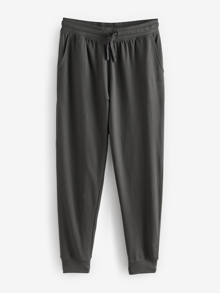 Grau - Mit Bündchen - Leichte Jogginghose aus 100 % Baumwolle im 2er-Pack - Image 10 of 13