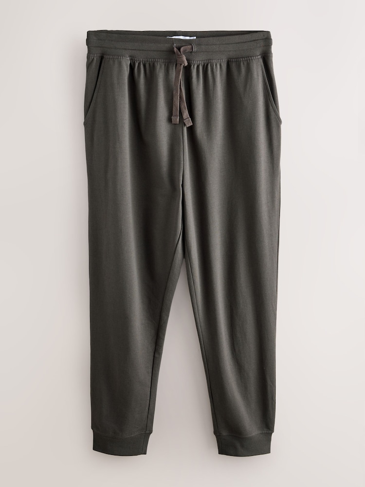 Grau - Mit Bündchen - Leichte Jogginghose aus 100 % Baumwolle im 2er-Pack - Image 11 of 13