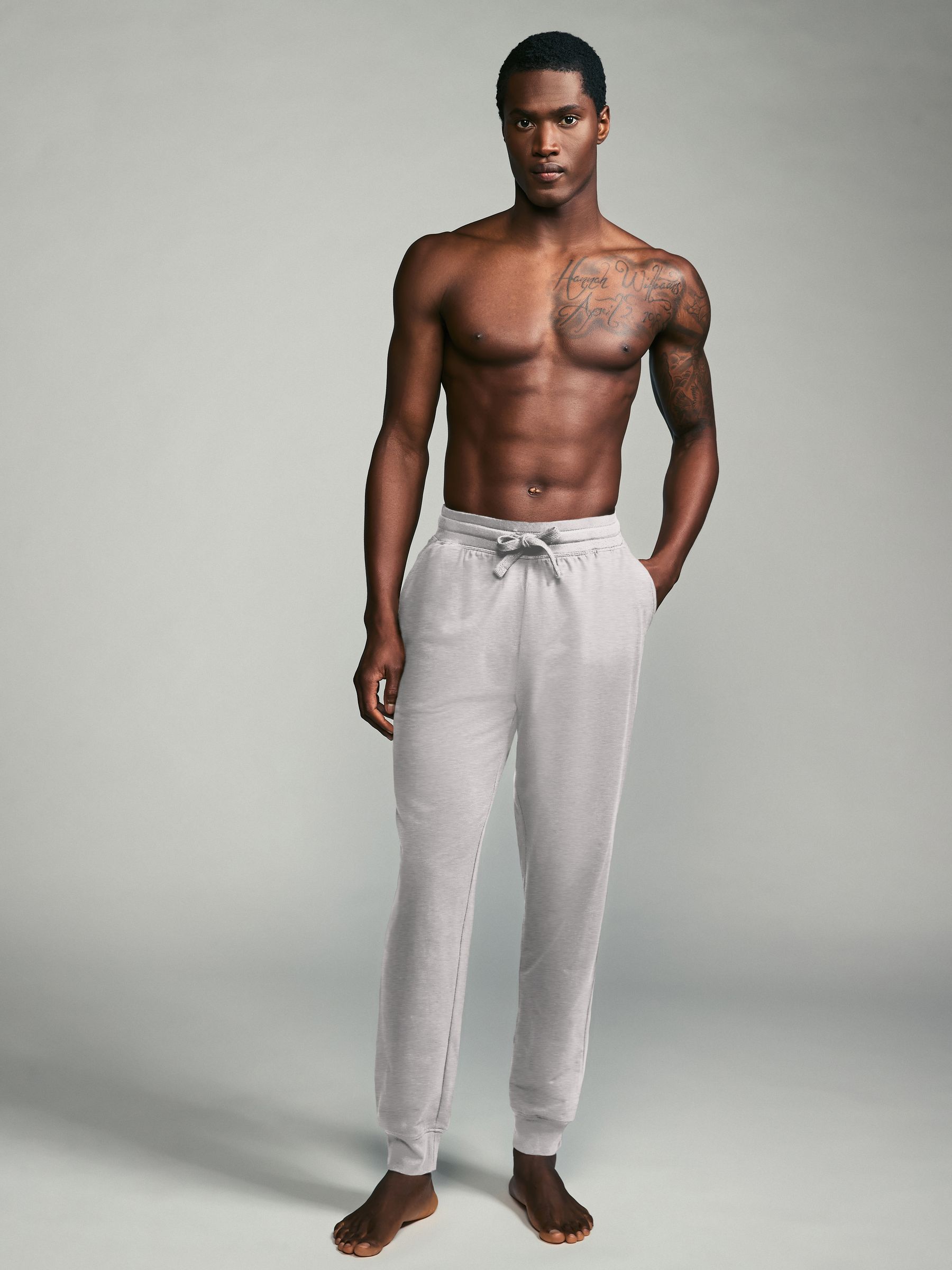 Buy Grey Cuffed Lightweight 100% Cotton Joggers 2 Pack from