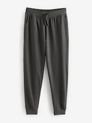 Grey Cuffed Lightweight 100% Cotton Joggers 2 Pack - Image 3 of 5