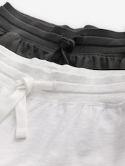 Grey Cuffed Lightweight 100% Cotton Joggers 2 Pack - Image 4 of 5