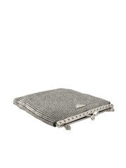 Prada Silver Metal Chain Shoulder Evening Black Bag - Image 4 of 6