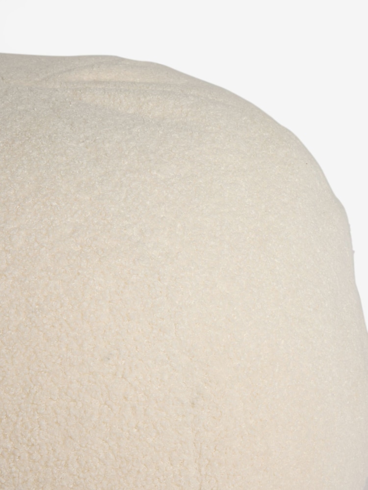 Ivory Otis Boucle Pouffe - Image 4 of 4