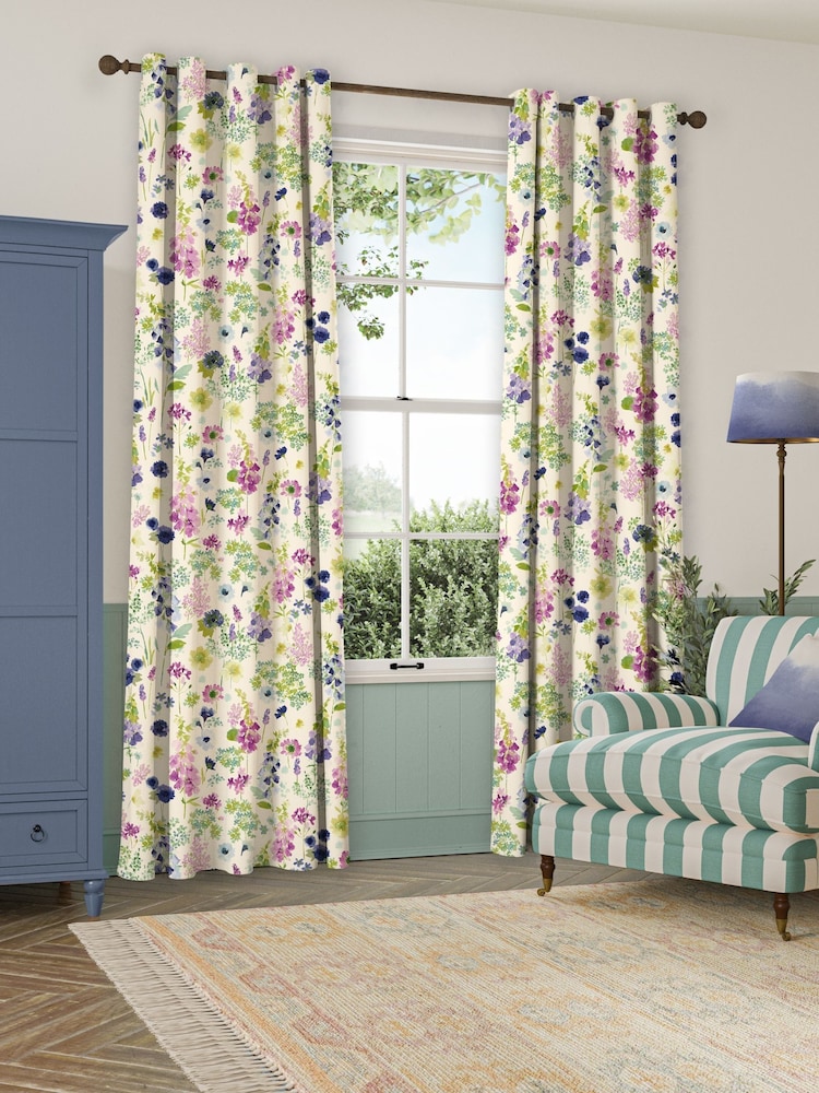 Bluebellgray Pink Purple Foxglove Made To Measure Curtain - Image 1 of 3