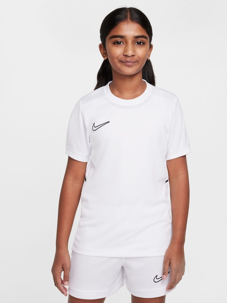 Nike White Academy 25 Dri-FIT Football Shirt - Image 1 of 6