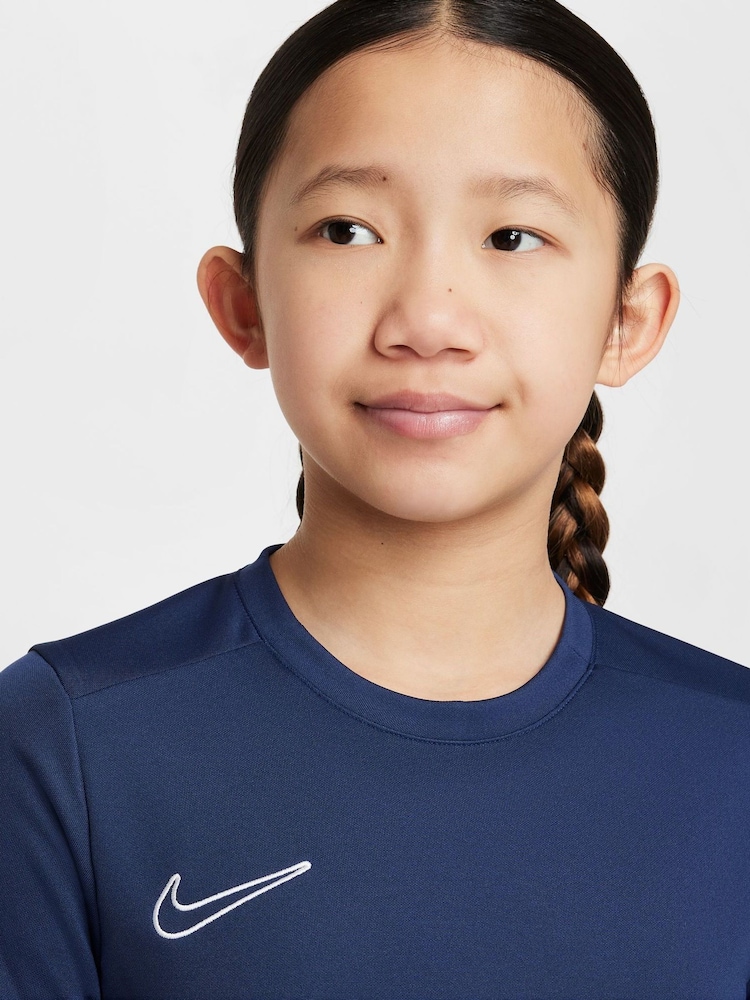 Marineblauw - Nike Academy 25 Dri-FIT Football Shirt - Image 4 of 6