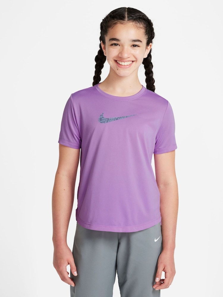 Nike Rush Lilac Dri-FIT One Classic T-Shirt - Image 1 of 3