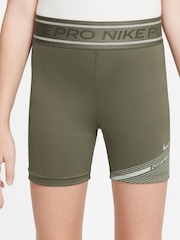 Nike Medium Olive Green Pro Dri-FIT Shorts - Image 1 of 4
