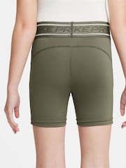 Nike Medium Olive Green Pro Dri-FIT Shorts - Image 2 of 4