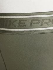 Nike Medium Olive Green Pro Dri-FIT Shorts - Image 4 of 4
