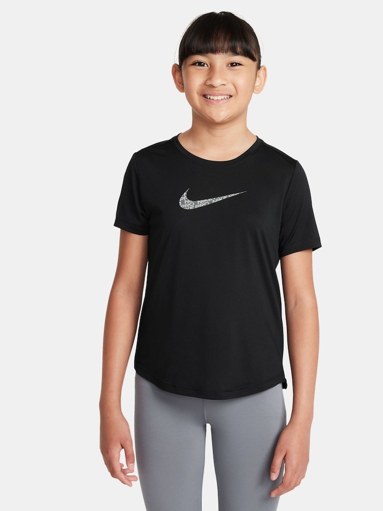 Nike Black Dri-FIT One Classic T-Shirt - Image 1 of 3
