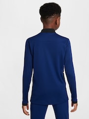 Пустота синий - Nike Dri-FIT Academy 25 Half Zip Drill Top - Image 2 of 7