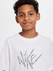 Nike White Dri-FIT Short Sleeve T-Shirt - Image 3 of 5
