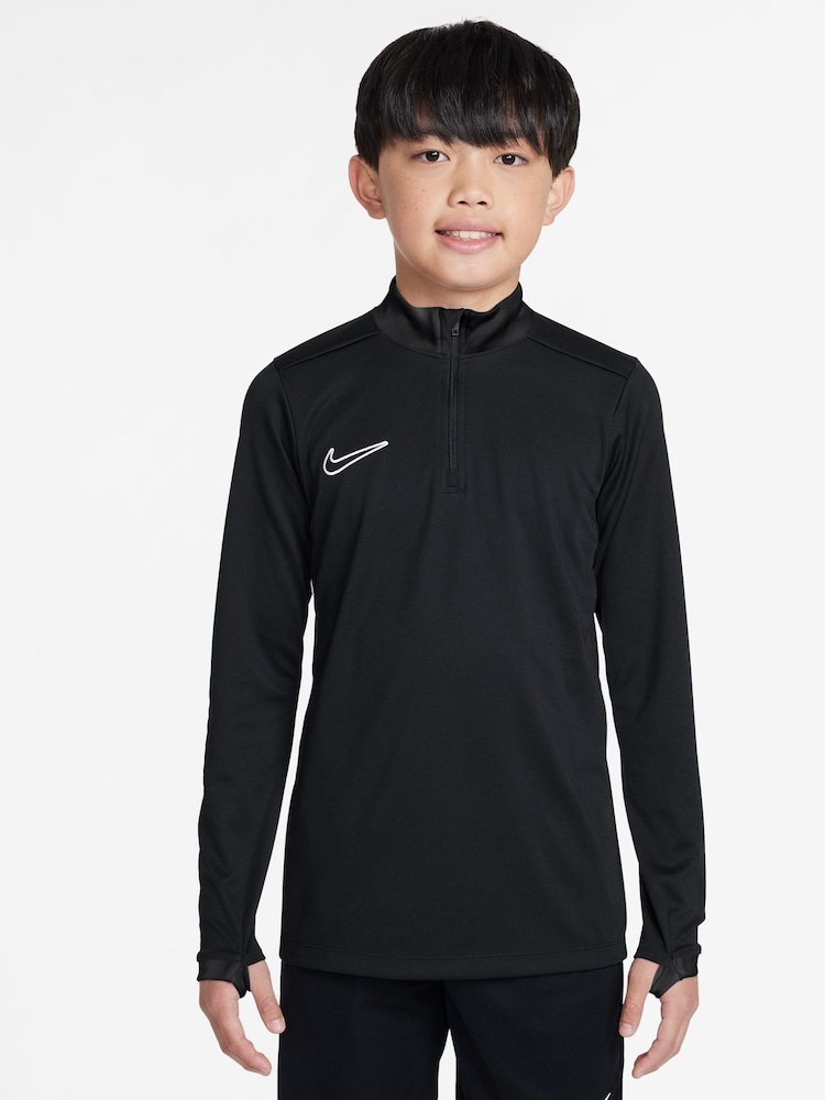 Nike Black/White Dri-FIT Academy 25 Half Zip Drill Top - Image 1 of 3