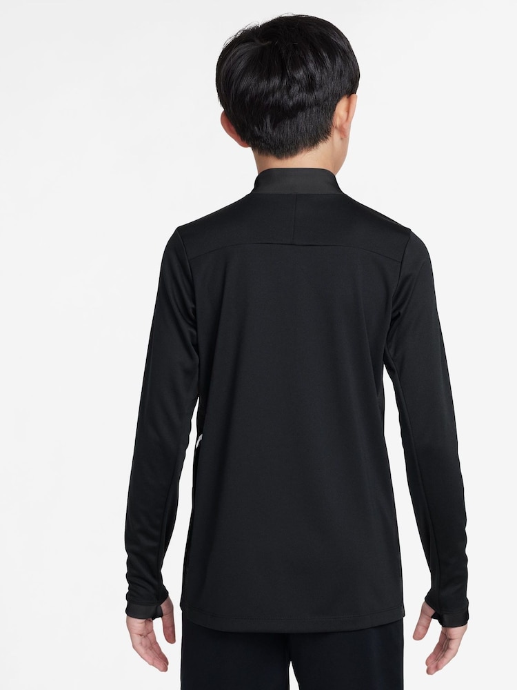 Nike Black/White Dri-FIT Academy 25 Half Zip Drill Top - Image 2 of 3