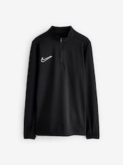 Nike Black/White Dri-FIT Academy 25 Half Zip Drill Top - Image 4 of 7