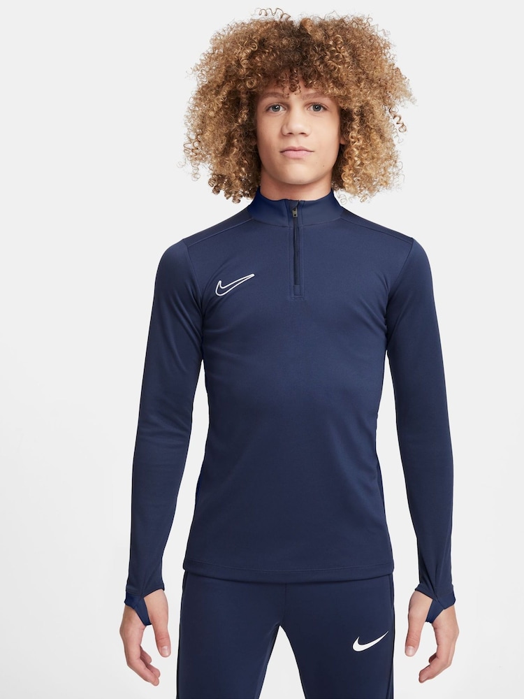 Nike Midnight Navy Dri-FIT Academy 25 Half Zip Drill Top - Image 1 of 3