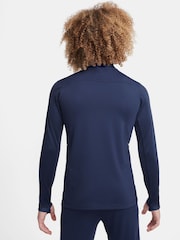 Nike Midnight Navy Dri-FIT Academy 25 Half Zip Drill Top - Image 2 of 3
