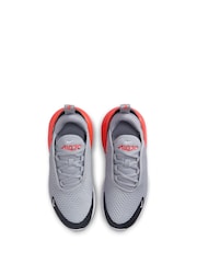 Nike Wolf Grey White Junior Air Max 270 Trainers - Image 10 of 10