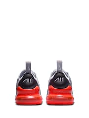 Nike Wolf Grey White Junior Air Max 270 Trainers - Image 3 of 10