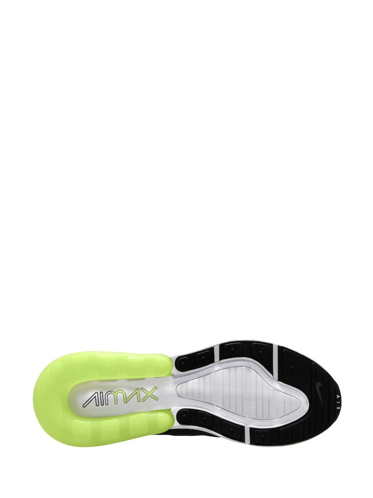 Nike Black/Yellow Air Max 270 Trainers - Image 4 of 4