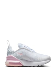 Nike White/Pink Foam Junior Air Max 270 Trainers - Image 3 of 10