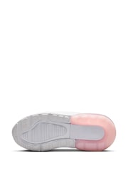 Nike White/Pink Foam Junior Air Max 270 Trainers - Image 8 of 10