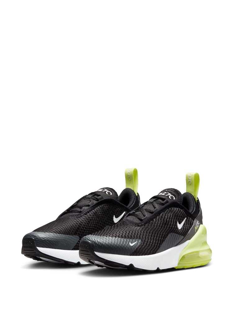 Zwart-gele Twisst - Nike Junior Air Max 270 sneakers - Image 5 of 10