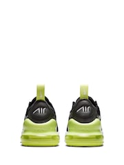 Nike Black Yellow Twist Junior Air Max 270 Trainers - Image 6 of 10