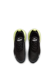Nike Black Yellow Twist Junior Air Max 270 Trainers - Image 7 of 10
