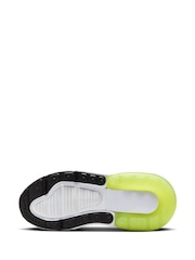 Nike Black Yellow Twist Junior Air Max 270 Trainers - Image 8 of 10