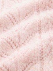 Laura Ashley Pullover mit Pointelle-Muster und V-Ausschnitt - Bild 8 von 8