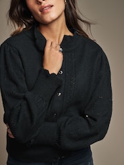 Laura Ashley Pointelle pletena jopa - Slika 8 iz 9