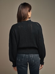 Laura Ashley Pointelle pletena jopa - Slika 9 iz 9