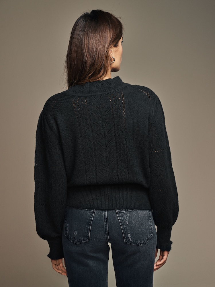 Laura Ashley Pointelle pletena jopa - Slika 9 iz 9