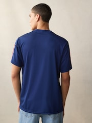 Синий - adidas House Of Tiro Colourblock T-Shirt - Image 3 of 5