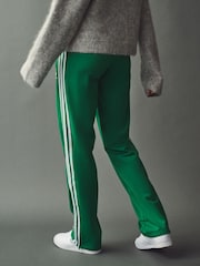 Verde - adidas Firebird 3 Stripe Straight Trackpants - Imagen 2 de 6