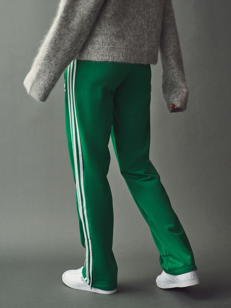 Verde - adidas Firebird 3 Stripe Straight Trackpants - Imagen 2 de 6