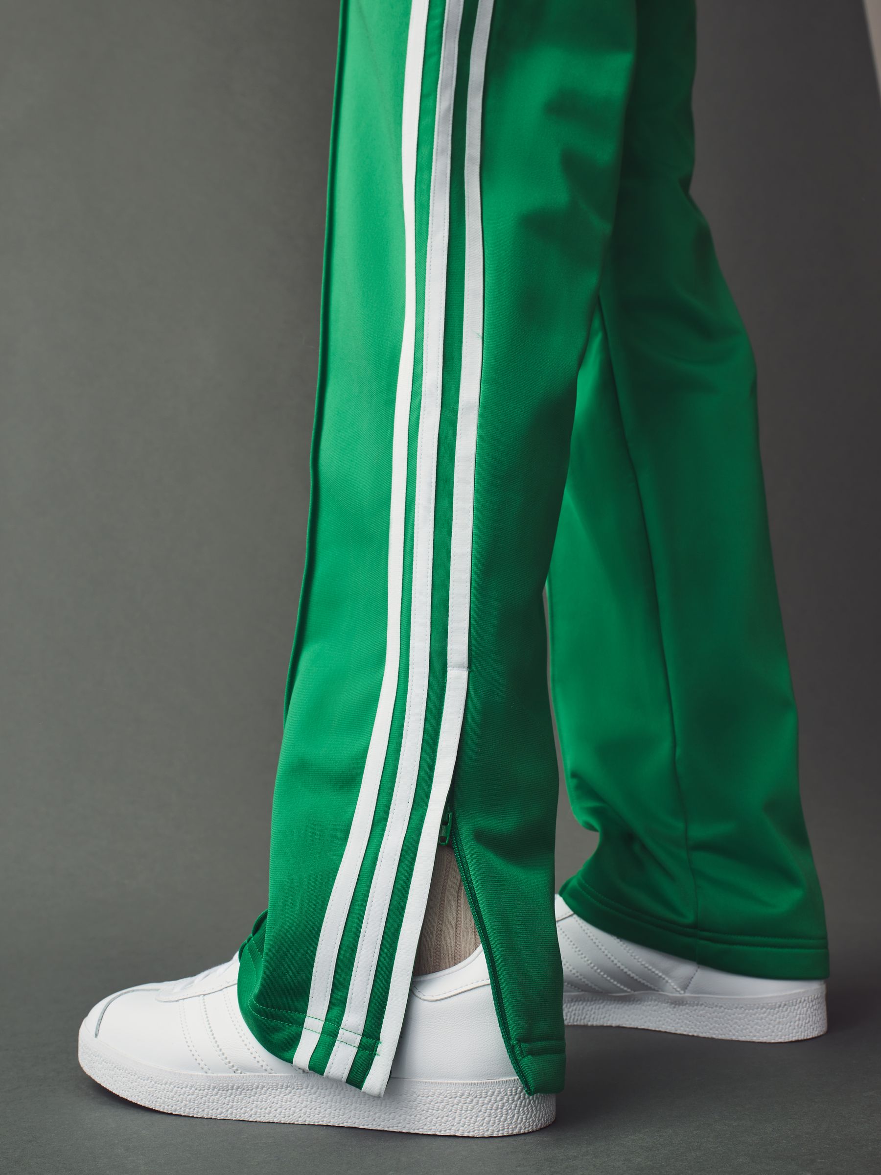 Buy adidas Green Straight Firebird 3 Stripe Straight