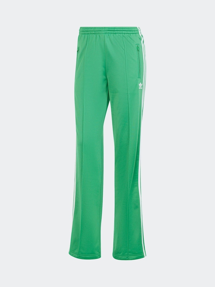 Verde - adidas Firebird 3 Stripe Straight Trackpants - Imagen 6 de 6
