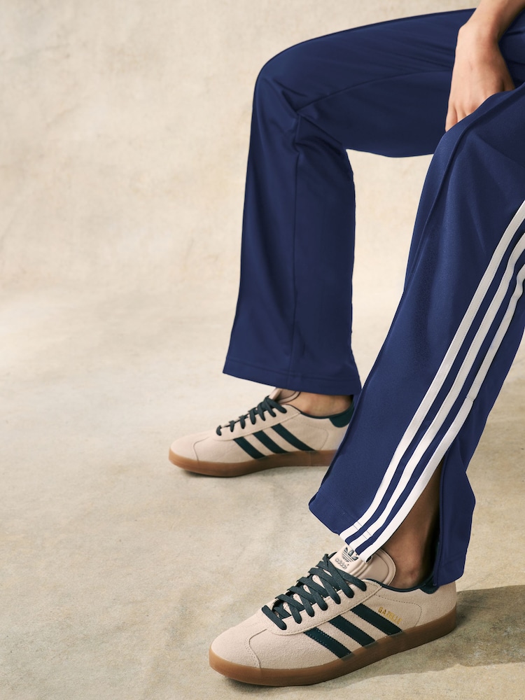 Blauw - adidas Firebird 3 Stripe Straight Trackpants - Image 3 of 9